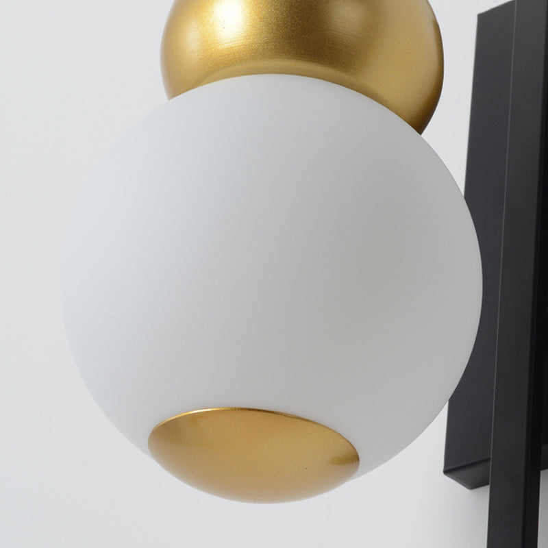 Vivolux | Schwarz 1 Licht Wandmontage Leuchte Klassischer Stil Metall Kürbisförmige Wandleuchte für Nachttisch