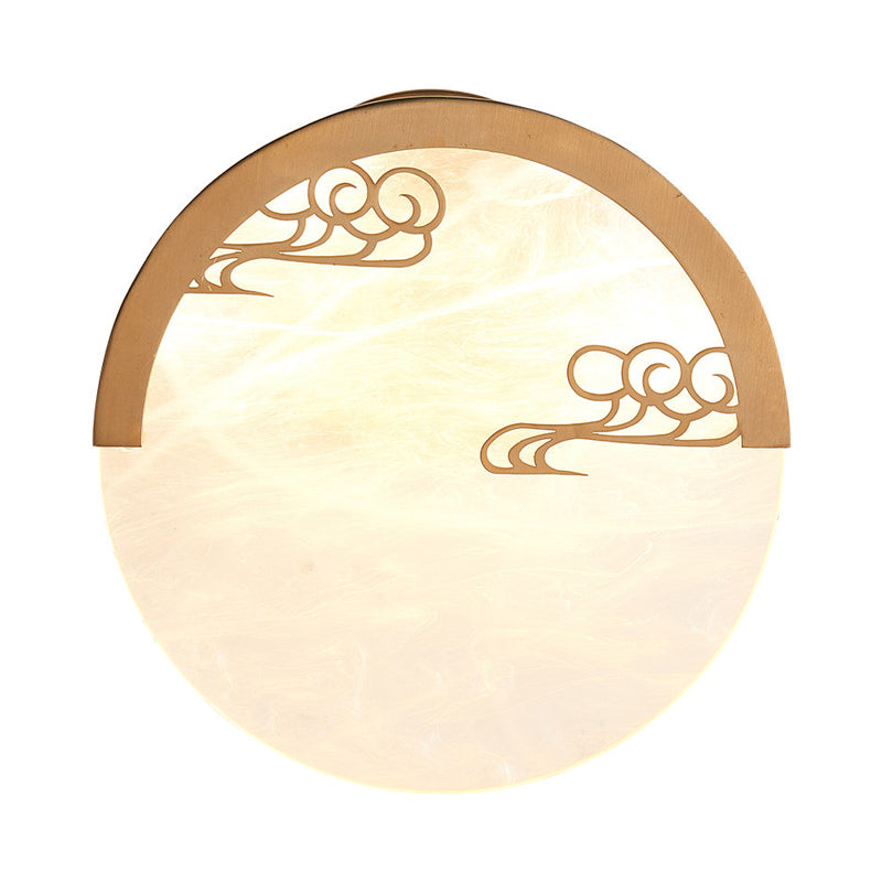 Vivolux | 8"/9" H 1 Licht Ronde Wand Gemonteerde Licht Traditioneel Wit Acryl Wandlamp voor Eetkamer