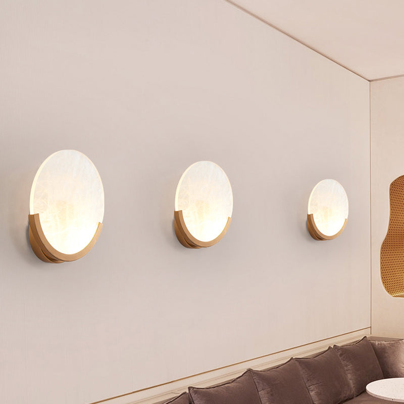Vivolux | 8"/9" H 1 Licht Ronde Wand Gemonteerde Licht Traditioneel Wit Acryl Wandlamp voor Eetkamer