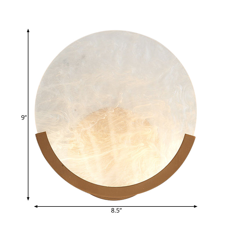Vivolux | 8"/9" H 1 Licht Ronde Wand Gemonteerde Licht Traditioneel Wit Acryl Wandlamp voor Eetkamer