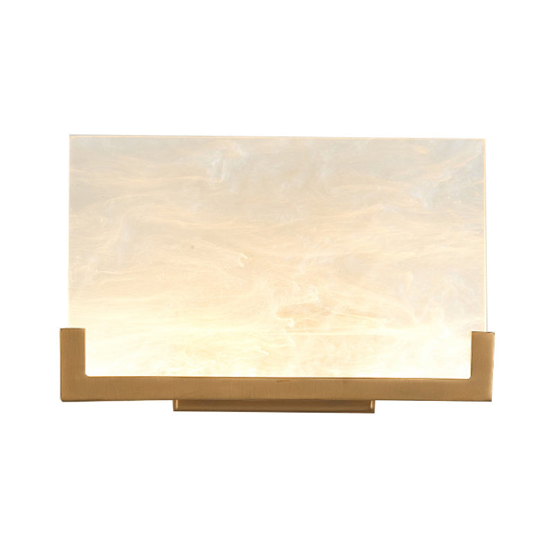 Vivolux | Rechthoekige Acryl Wandlamp Classic 1 Licht Bedside Wandgemonteerde Verlichting in Wit