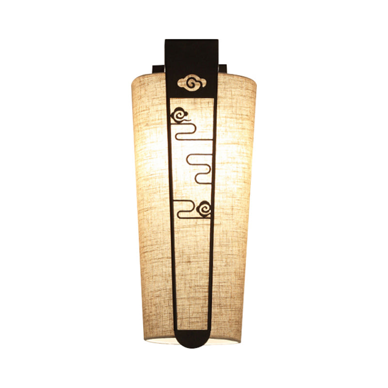 Vivolux | Schwarz Cloud/Trellis/Linear Wandbeleuchtung Traditionelle 1 Licht Flur Wandleuchte mit Zylinder Schirm
