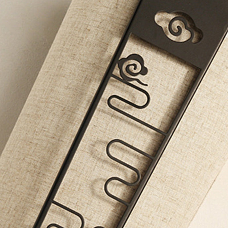 Vivolux | Schwarz Cloud/Trellis/Linear Wandbeleuchtung Traditionelle 1 Licht Flur Wandleuchte mit Zylinder Schirm