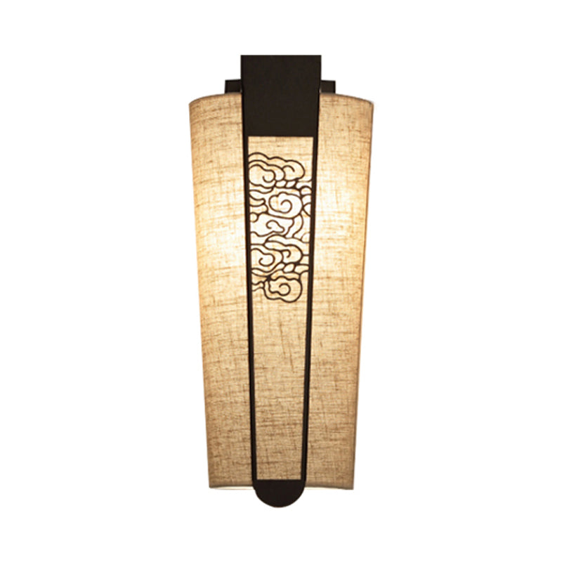 Vivolux | Schwarz Cloud/Trellis/Linear Wandbeleuchtung Traditionelle 1 Licht Flur Wandleuchte mit Zylinder Schirm