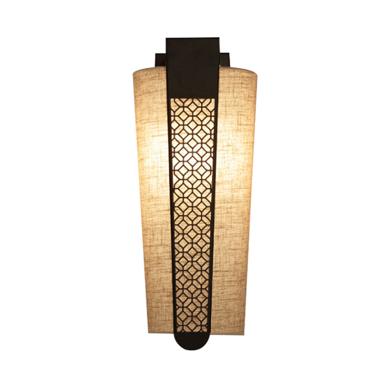 Vivolux | Schwarz Cloud/Trellis/Linear Wandbeleuchtung Traditionelle 1 Licht Flur Wandleuchte mit Zylinder Schirm