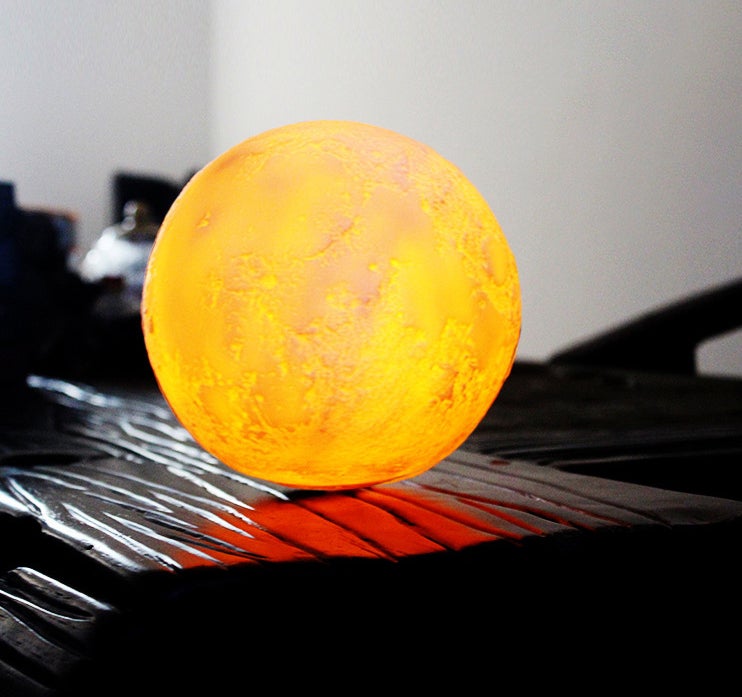 Vivolux | Kreative Mini Wiederaufladbare 3D Gedruckte Mond 1-Licht LED Tischlampe