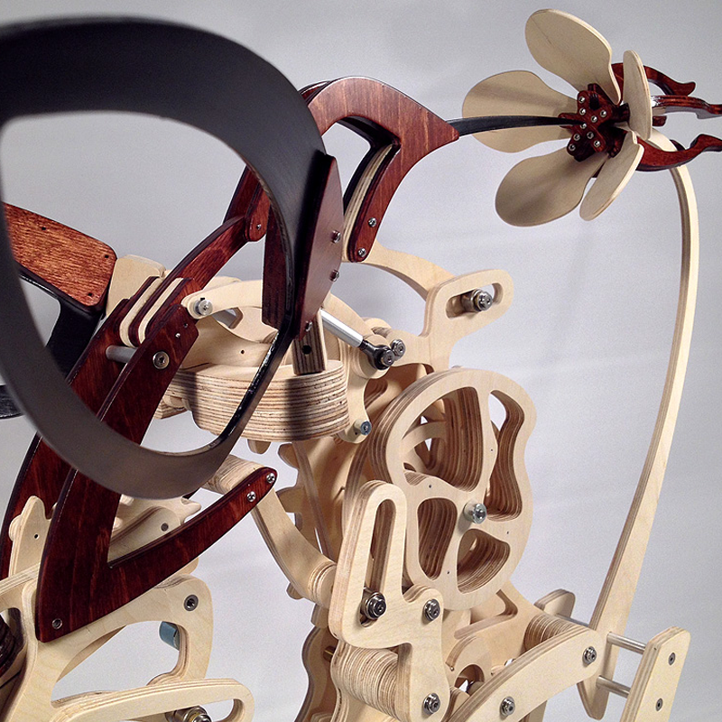 Vivolux | Holz Kinetische Kolibri Skulptur