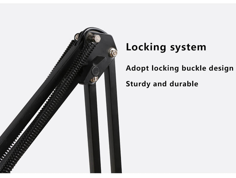 Vivolux | LED Klappbarer Langer Arm Clip Augen Schutz USB Lese Tischlampe