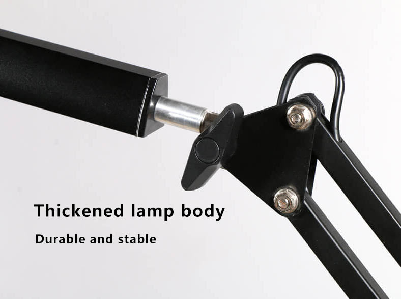 Vivolux | LED Klappbarer Langer Arm Clip Augen Schutz USB Lese Tischlampe