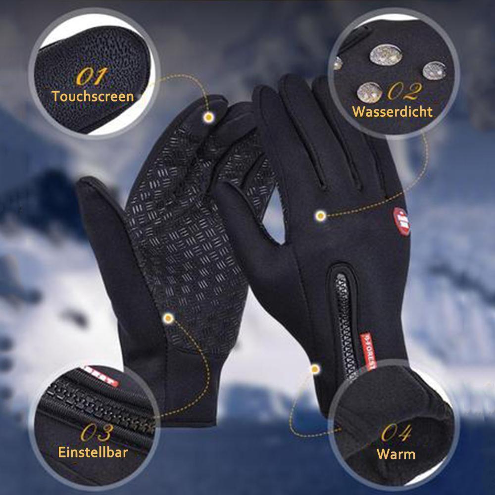 Vivolux | Hochwertige, warme, winddichte und wasserdichte Touchscreen-Handschuhe, Unisex