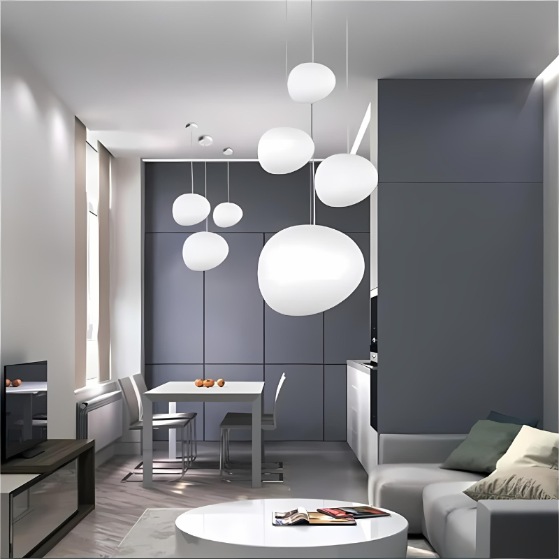 Vivolux | Elegante Glas-Kiesel-Pendelleuchte