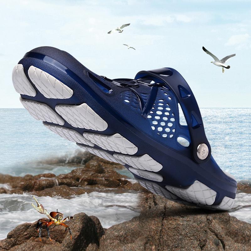Vivolux | Herren Strandsandalen Atmungsaktiv Mesh Strand Pantoffel