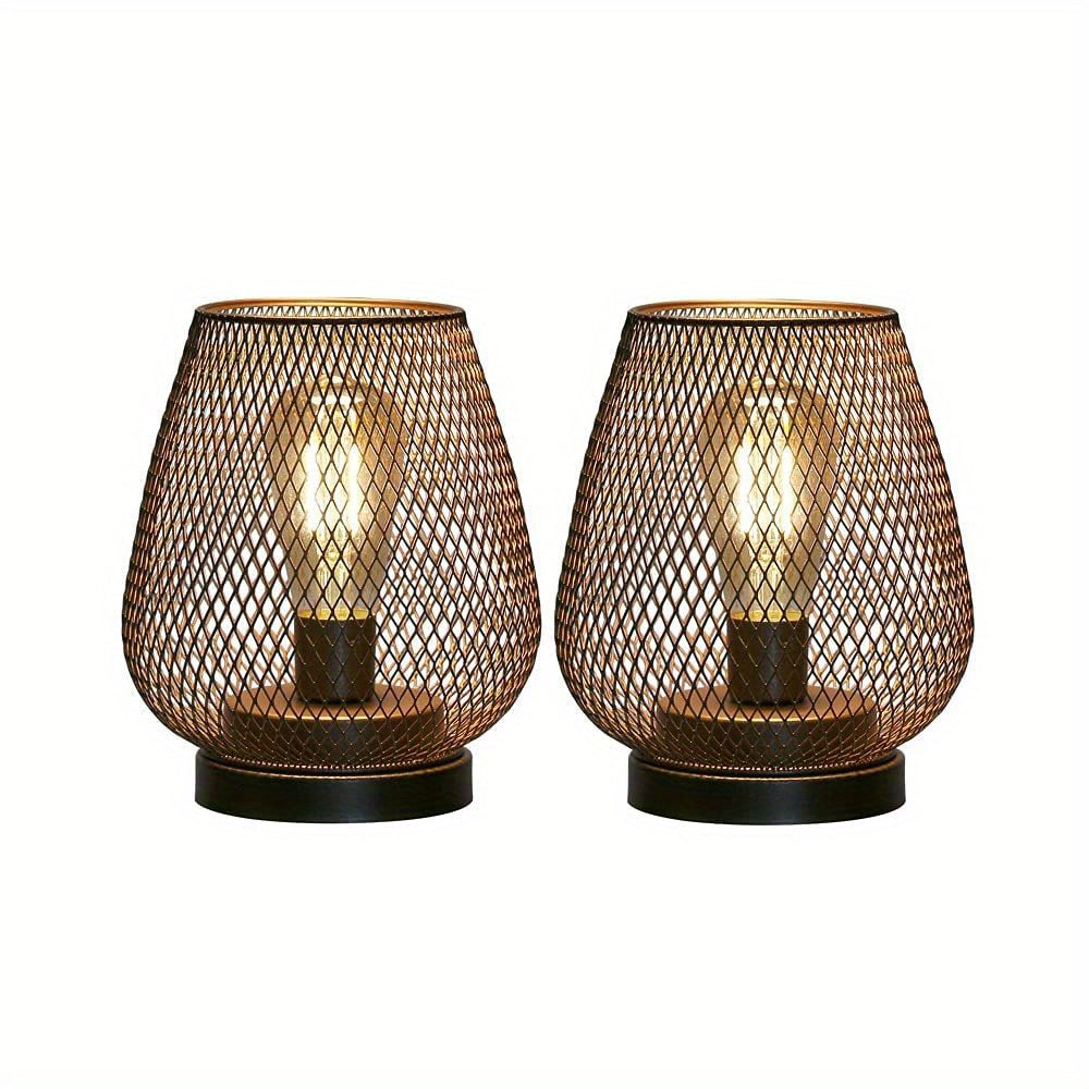 Vivolux | RusticMesh Tischlampen Set – Industrieller Stil und Stimmungsvolle Beleuchtung