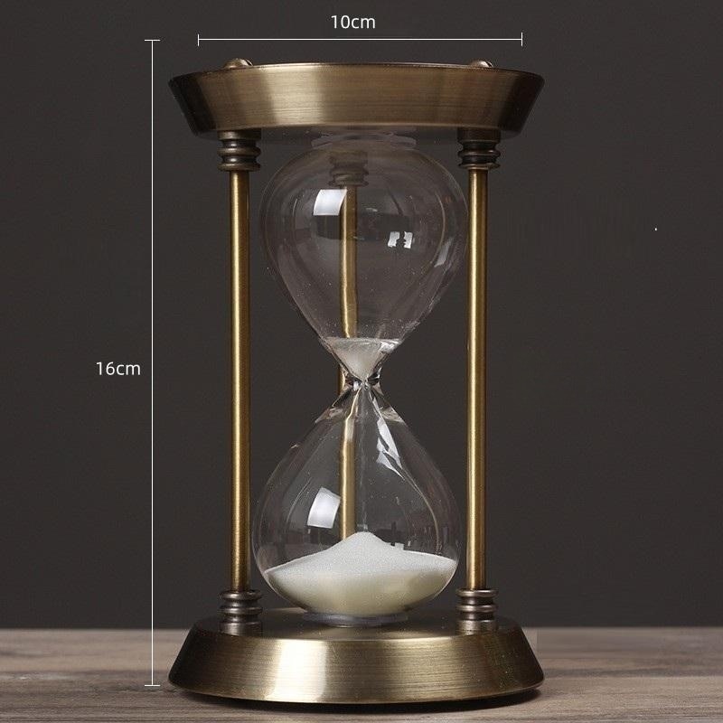 Vivolux | 3/5/10 Minuten Retro Metall Handwerk Sanduhr Pendel Home Office Desktop Arrangement Ornament Sand Timer Sandglas Dekoration