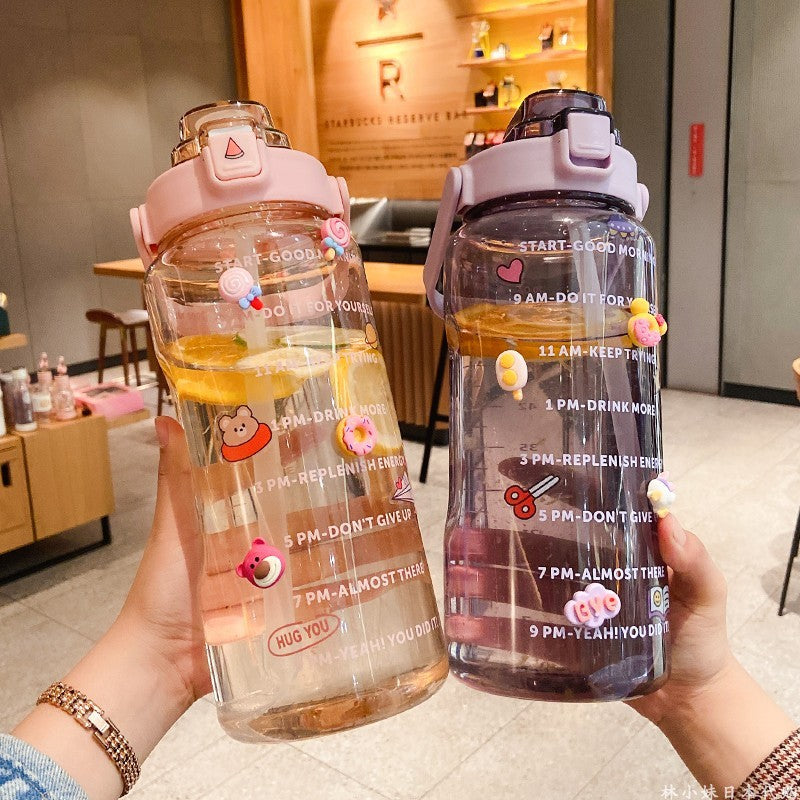 Vivolux | Großer Plastikbecher Tragbare Wasserflasche