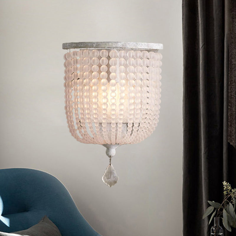 Vivolux | Wit/grijs 1 licht wandlamp minimalisme kristal halfmand wandlamp armatuur