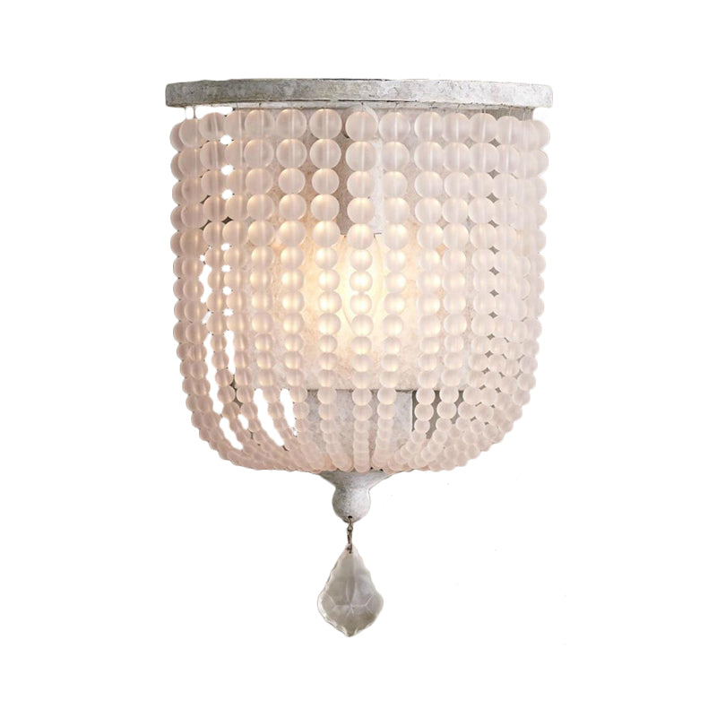 Vivolux | Wit/grijs 1 licht wandlamp minimalisme kristal halfmand wandlamp armatuur