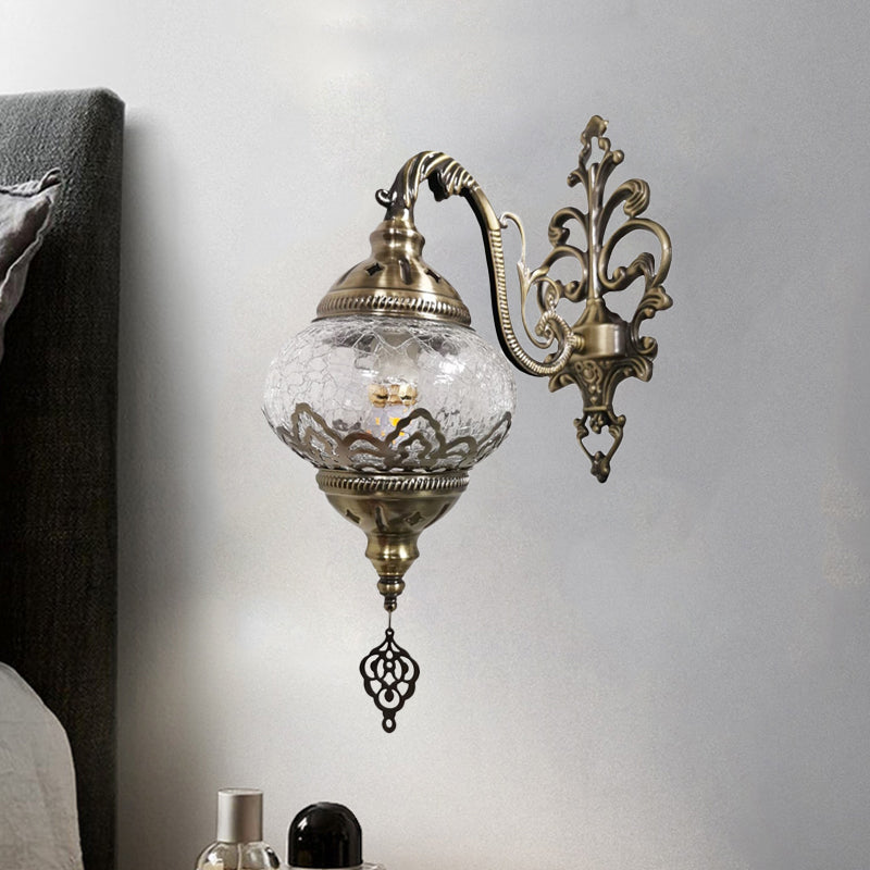Vivolux | Traditionele Bal Wandlamp 1 Gloeilamp Metaal Muurmontage Verlichting in Wit Geel, 5"/7" Breed
