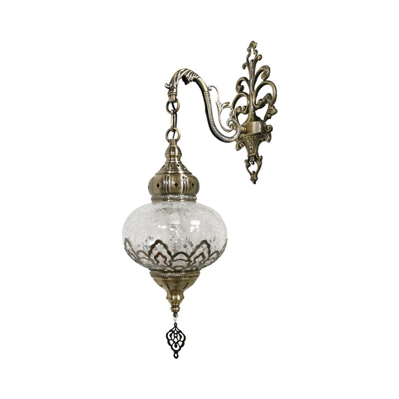 Vivolux | Traditionele Bal Wandlamp 1 Gloeilamp Metaal Muurmontage Verlichting in Wit Geel, 5"/7" Breed