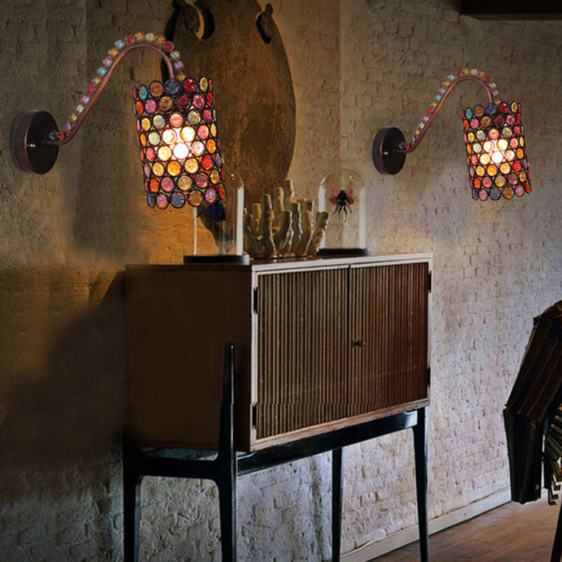 Vivolux | Rust 1 Kop Wandmalerei Lichtarmatur Art Deco Metall Zylinder Wandlamp Schatten für Restaurant