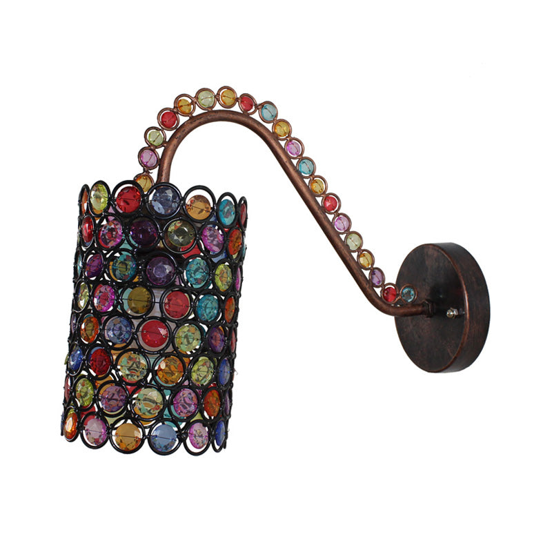 Vivolux | Rust 1 Kop Wandmalerei Lichtarmatur Art Deco Metall Zylinder Wandlamp Schatten für Restaurant