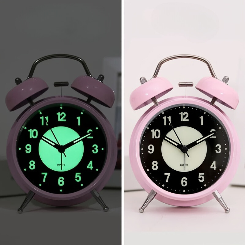 Vivolux | LuminousTime - Elegante Metallwecker mit sanfter Beleuchtung für friedliche Morgen und Nächte