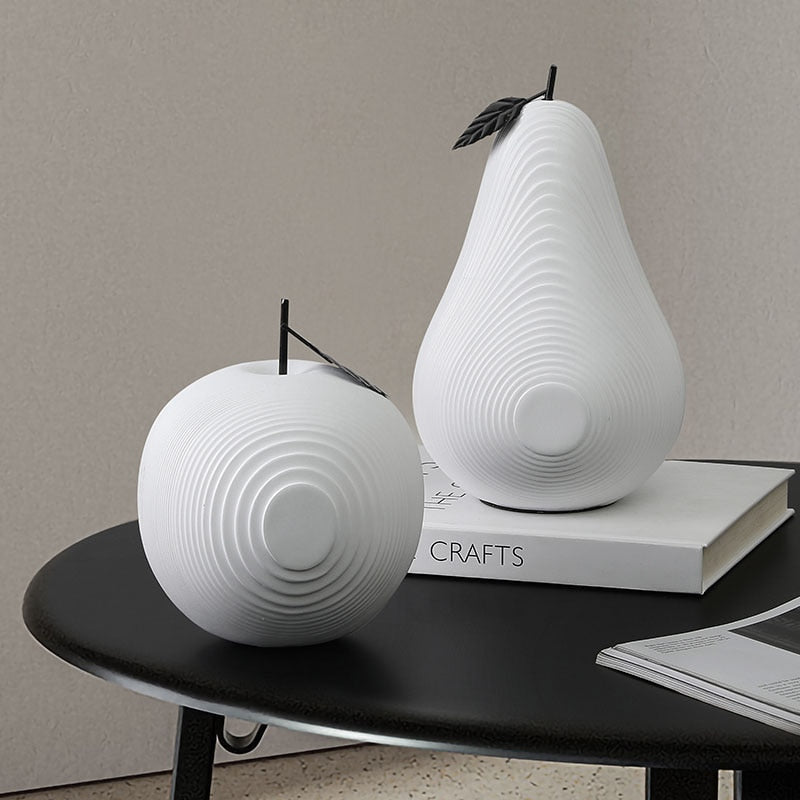 Vivolux | Textur Obst Apfel & Birne Skulptur