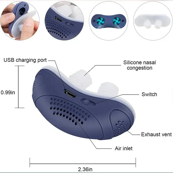 Vivolux | Schlaflos, maskenlos, Micro-CPAP Anti-Schnarch