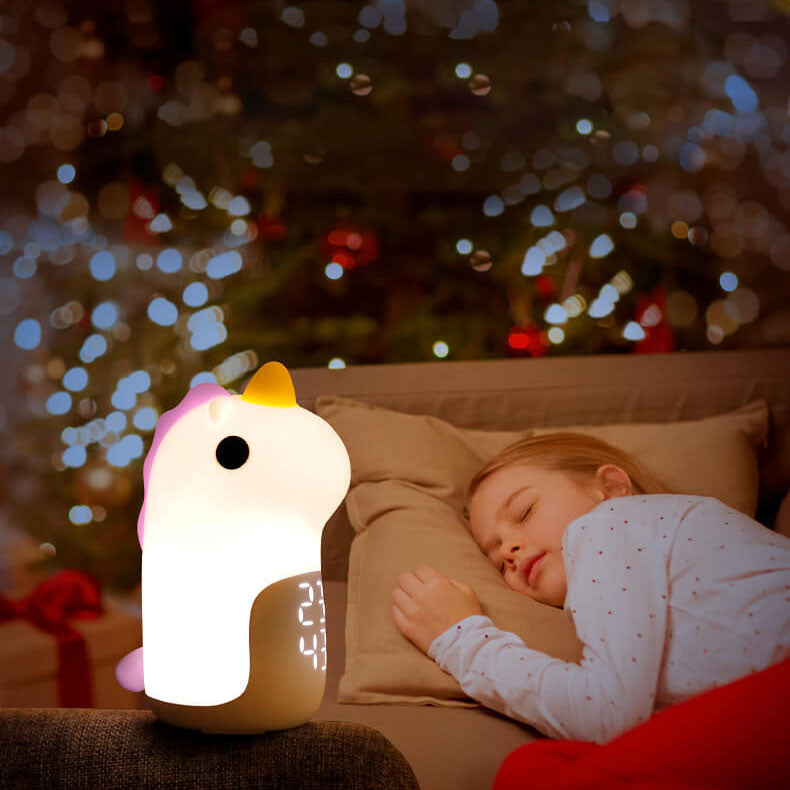 Vivolux | Unilora DreamLight Wecker | Einhorn Design | Timer & LED Nachtlicht | Kinderzimmer-Deko