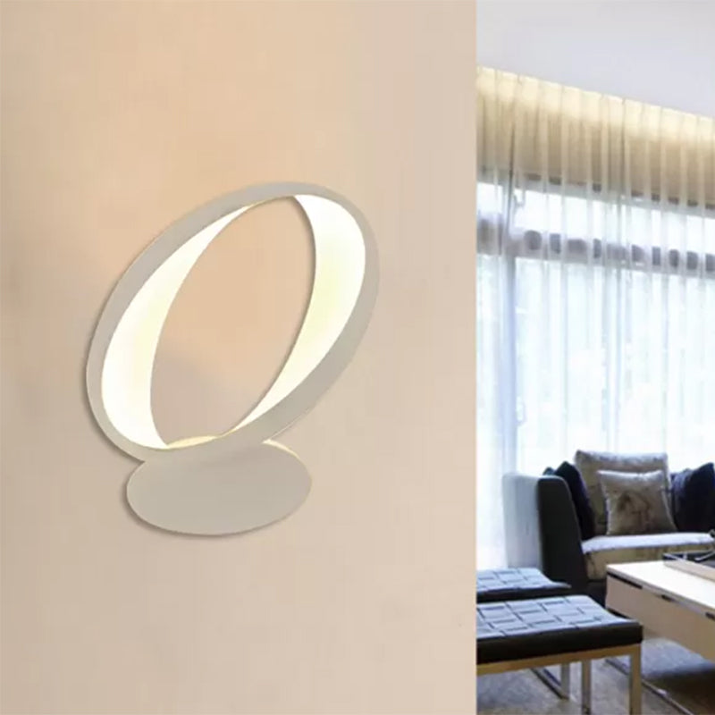 Vivolux | Ovaalvormige Eetkamer Wandlamp Acryl Moderne Stijl Witte Wandlamp in Wit/Warm