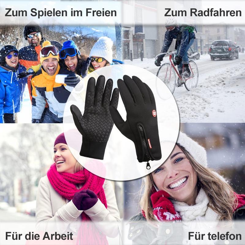 Vivolux | Hochwertige, warme, winddichte und wasserdichte Touchscreen-Handschuhe, Unisex