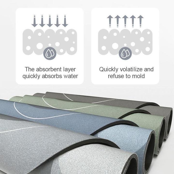 Vivolux | Super saugfähige Bodenmatte für Zuhause, Badezimmer, weiche, schnell trocknende Matte
