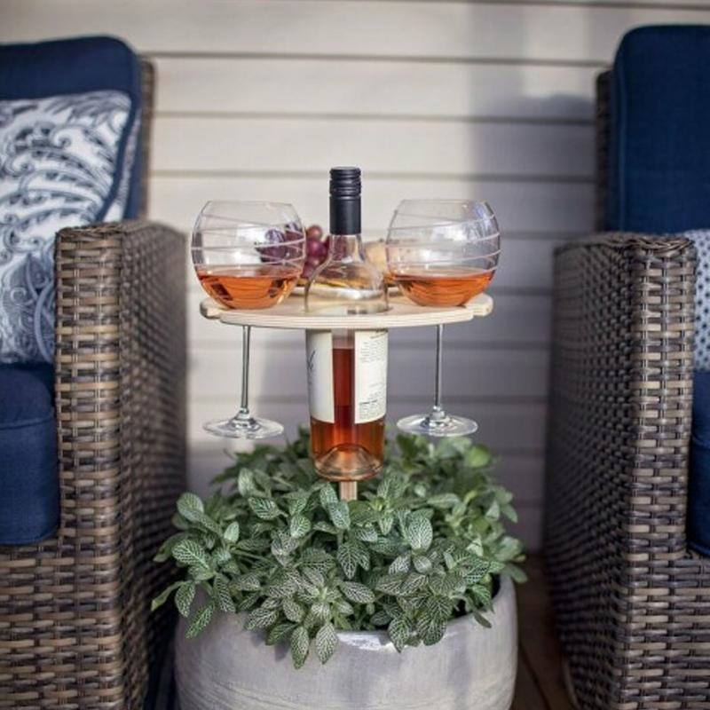 Vivolux | Outdoor tragbarer DIY Klapptisch für Wein