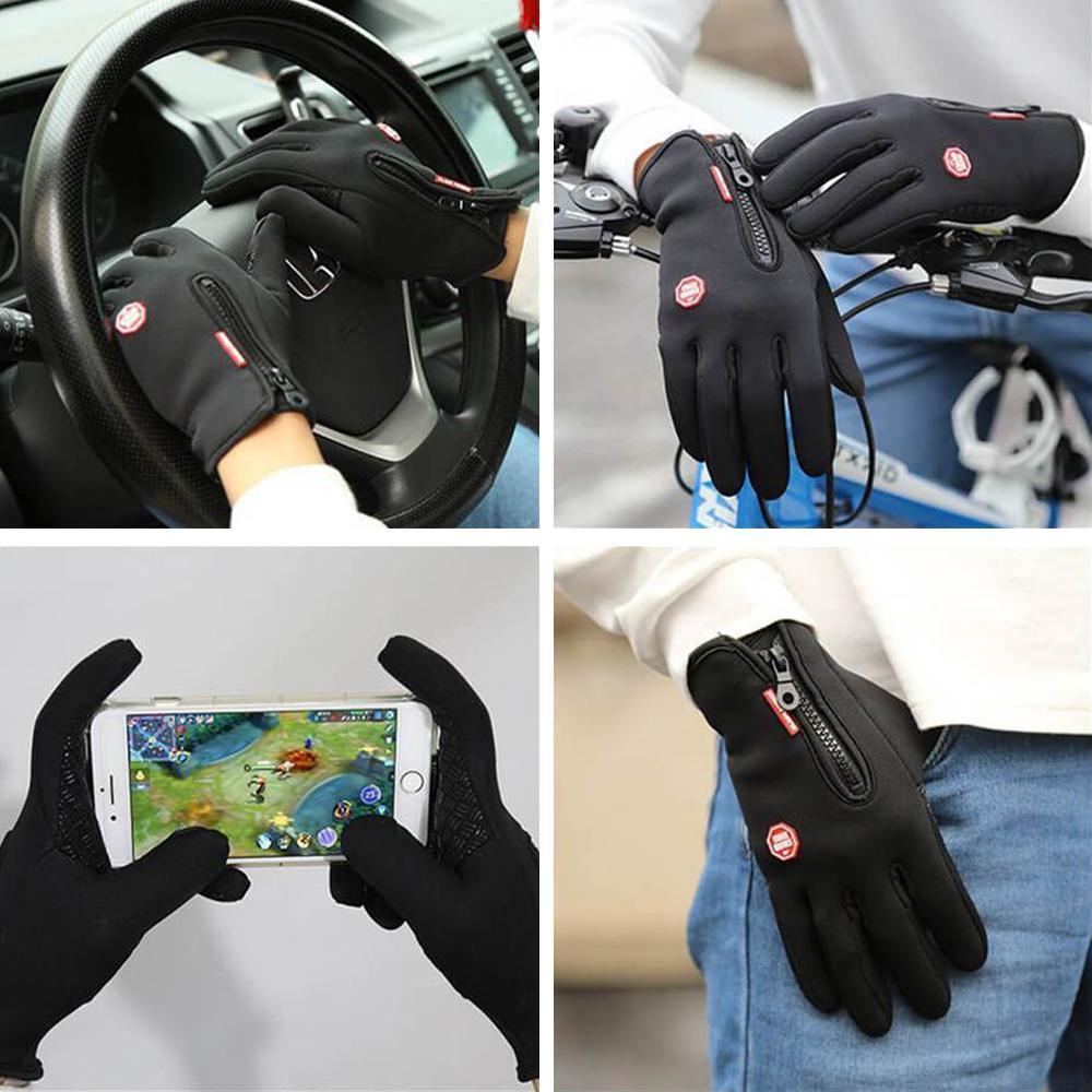 Vivolux | Hochwertige, warme, winddichte und wasserdichte Touchscreen-Handschuhe, Unisex