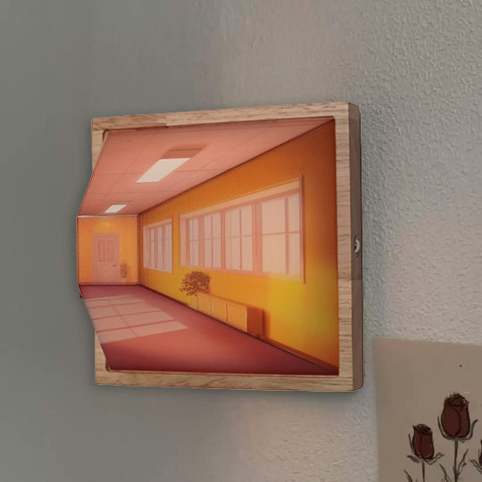 Vivolux | 3D Brillenfreie Galerie Optische Täuschung Wandlampe & Nachtlicht