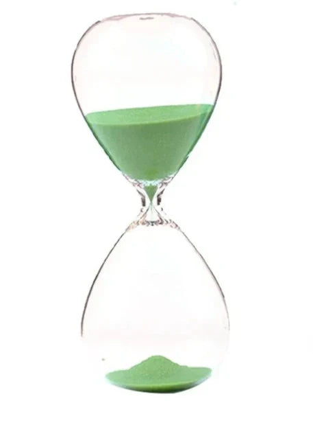 Vivolux | Kreative transparente Sanduhr aus Glas