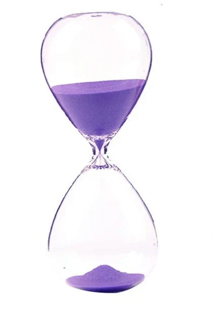 Vivolux | Kreative transparente Sanduhr aus Glas