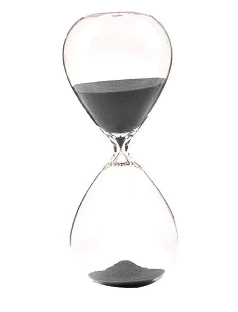 Vivolux | Kreative transparente Sanduhr aus Glas