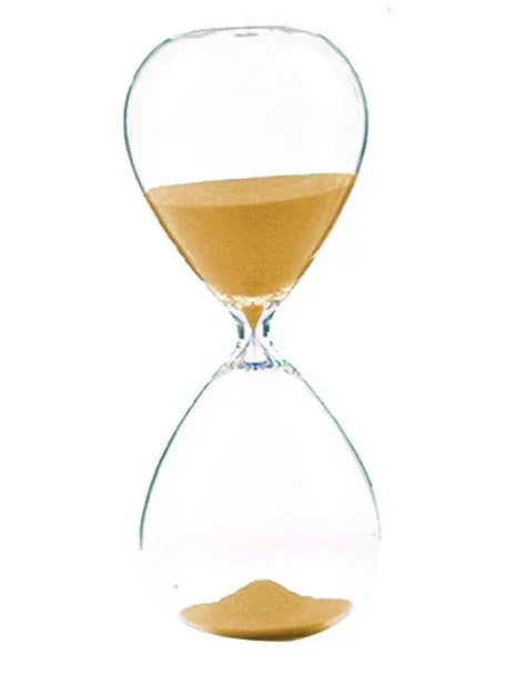 Vivolux | Kreative transparente Sanduhr aus Glas