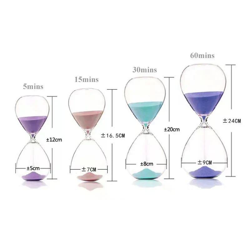Vivolux | Kreative transparente Sanduhr aus Glas