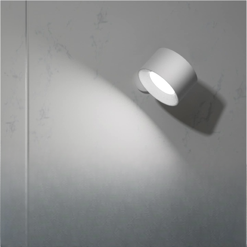 Vivolux | LED Wandleuchten, Wandmontierte Lampen mit wiederaufladbarem batteriebetriebenem 3 Farbtemperaturen & 3 Helligkeitsstufen 360° drehbare magnetische Kugel, kabellose Wandleuchten für Studium Lesen Nachttisch