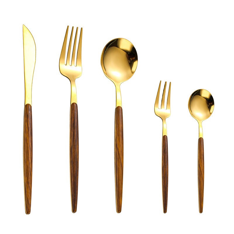Vivolux | Holzgriff-Besteck-Set