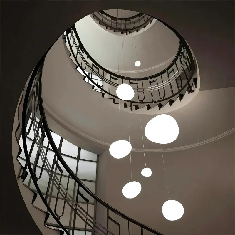 Vivolux | Elegante Glas-Kiesel-Pendelleuchte