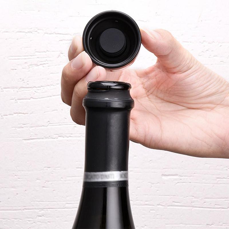 Vivolux | Wiederverwendbarer auslaufsicherer Silikondichtungsverschluss für Champagner- und Weinflaschen