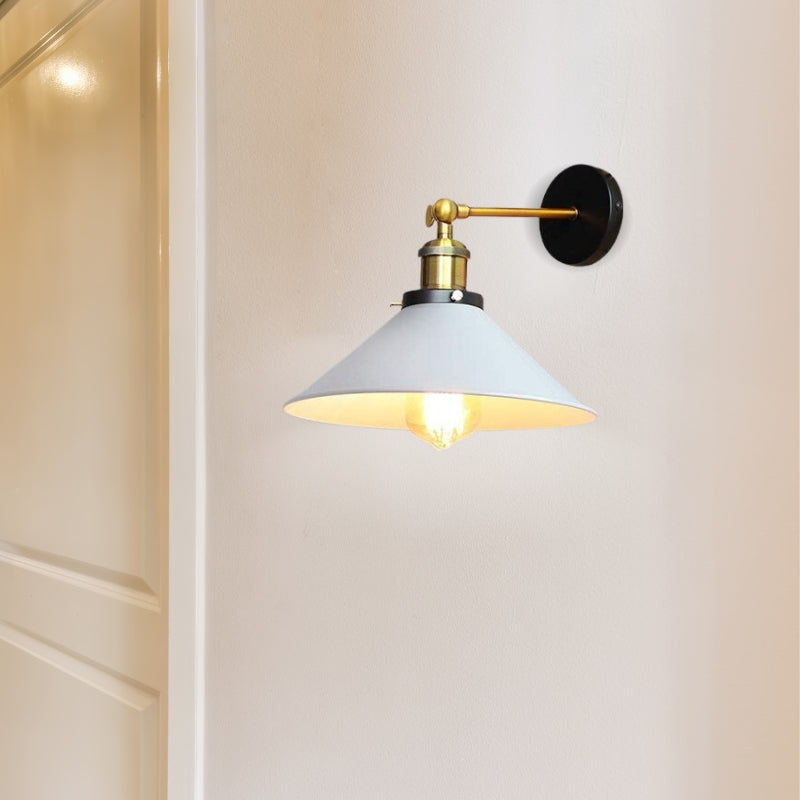 Vivolux | Weiß Industriell Vintage Wand Sconce Licht