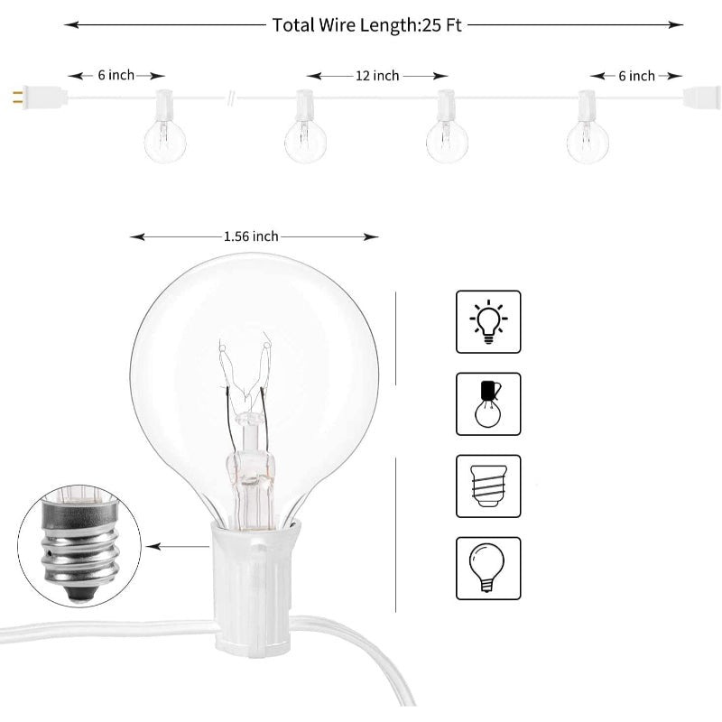 Vivolux | Royaleva Outdoor Dimmable Lichterkette - 20 ft LED Ambiente Beleuchtung