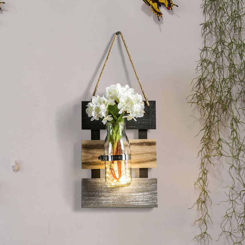 Vivolux | Nordic Flower Accent String Light für Teeladen Klarglas Glas Wandlampe in Pink/Weiß/Gelb