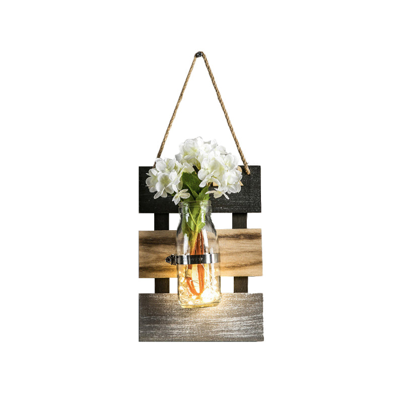Vivolux | Nordic Flower Accent String Light für Teeladen Klarglas Glas Wandlampe in Pink/Weiß/Gelb