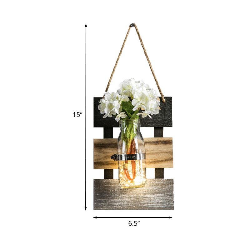 Vivolux | Nordic Flower Accent String Light für Teeladen Klarglas Glas Wandlampe in Pink/Weiß/Gelb
