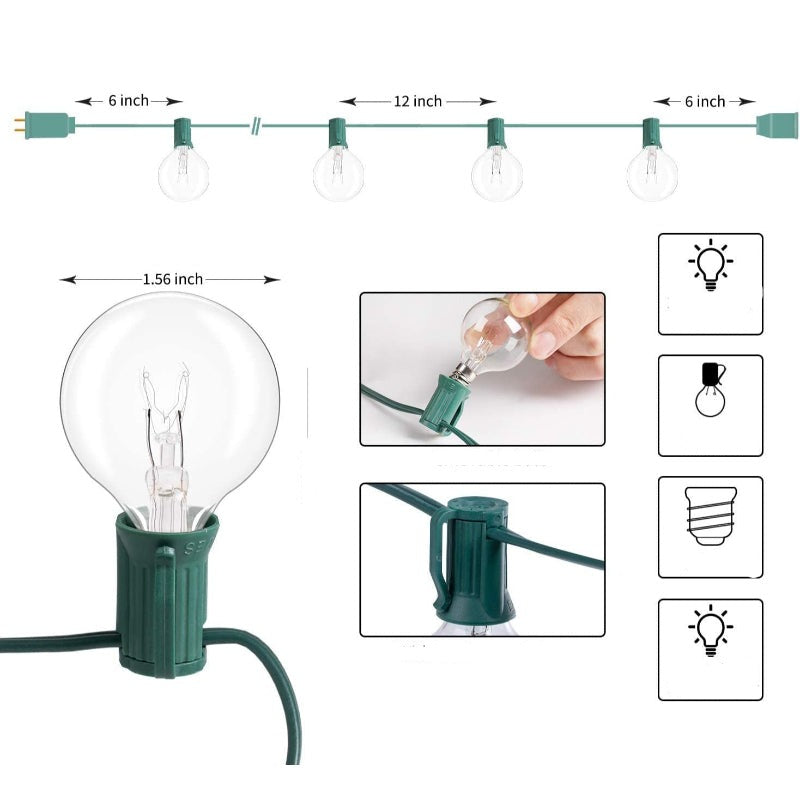 Vivolux | Royaleva Outdoor Dimmable Lichterkette - 20 ft LED Ambiente Beleuchtung